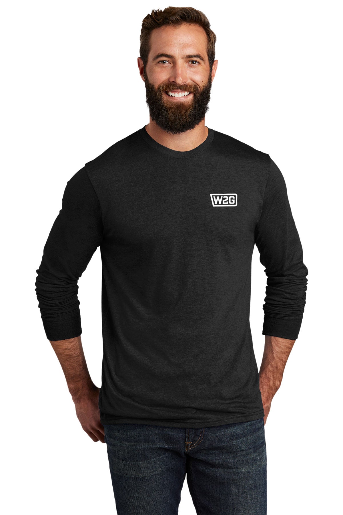 Allmade Unisex Tri-Blend Long Sleeve T-Shirt - Space Black | Soft Eco-Friendly Cotton Tee for Men & Women | Perfect for Casual Wear, Layering & Everyday Comfort