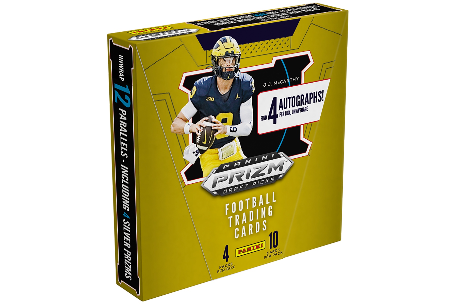 2024 Panini Prizm Draft Picks Football Hobby Box - Collectible Trading Cards for NFL Fans & Sports Memorabilia Collectors - Perfect for Investment, Trading, and Display