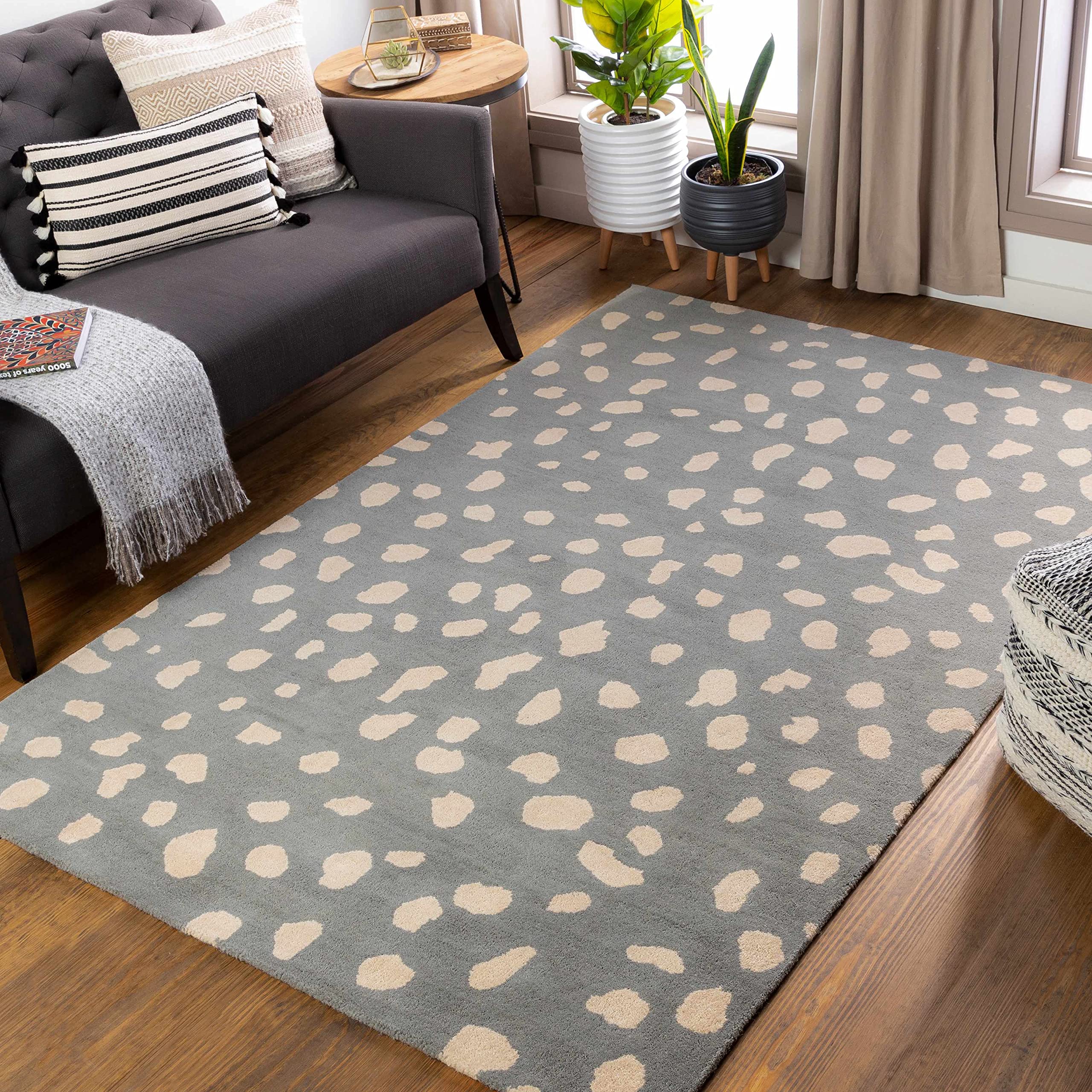 Kaweah 2' x 8' Soft Non-Slip Area Rug for Living Room, Bedroom, and Hallway - Modern Design with Fade Resistance