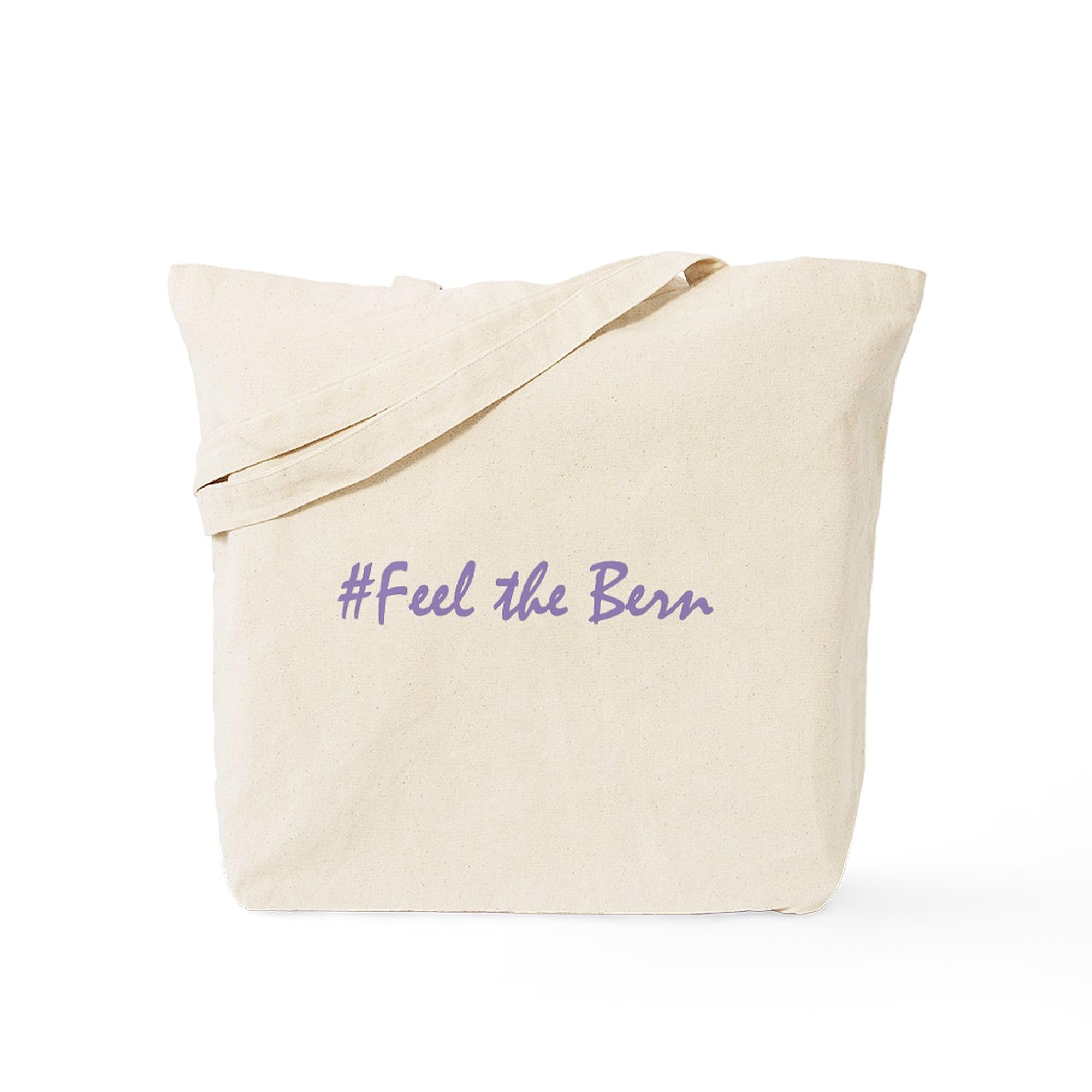 Feel The Bern Tote Bag - Eco-Friendly Natural Canvas Reusable Shopping Bag for Groceries, Beach & Everyday Use | CafePress