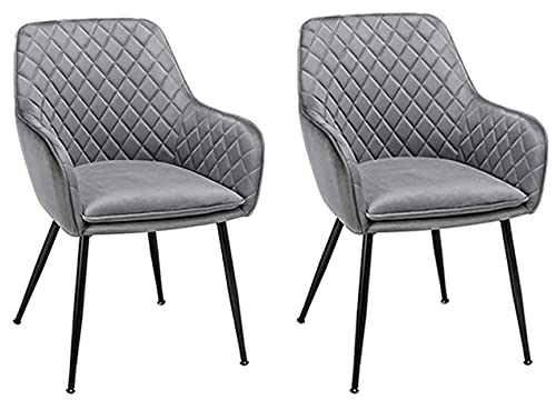 Favorite-Trade Modern Velvet Dining Chairs Set of 2 - Elegant Accent Chairs for Living Room, Makeup Vanity, Home Office & Lounge - Perfect for Small Spaces, Dining Sets & Stylish Home Decor