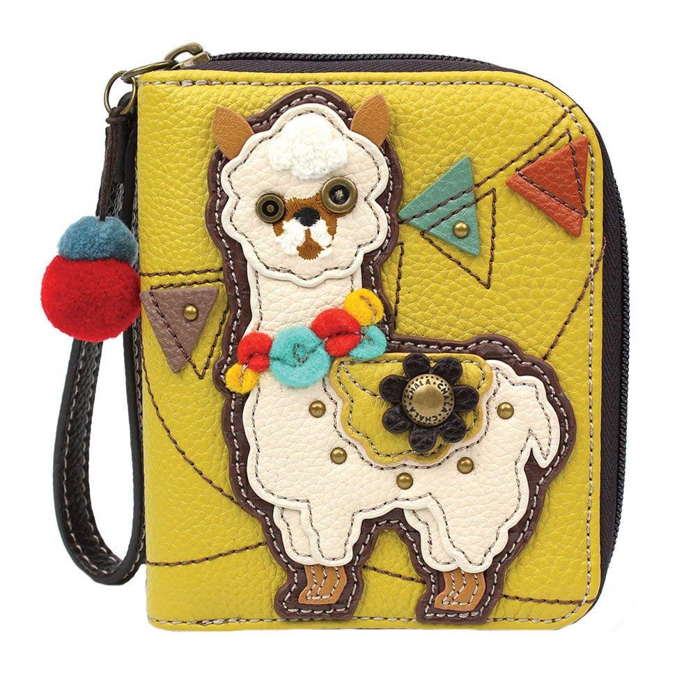Chala Handbags Llama Print Zip-Around Wallet & Wristlet - Stylish Crossbody Purse for Women - Perfect for Travel, Shopping, and Everyday Use