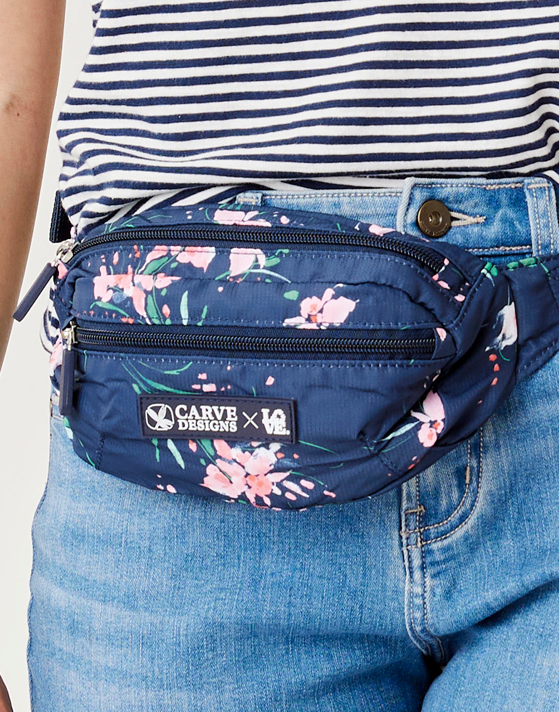 Henrietta Hip Pack Crossbody Bag with Floral Design - Perfect for Hiking, Travel & Everyday Use | Final Sale