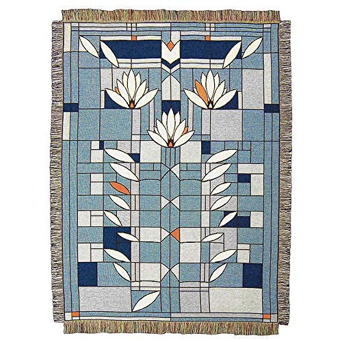 Waterlilies Throw Blanket - Soft & Cozy Floral Design Blanket for Couch, Bed, Sofa - Perfect for Home Decor, Gifts & Relaxation