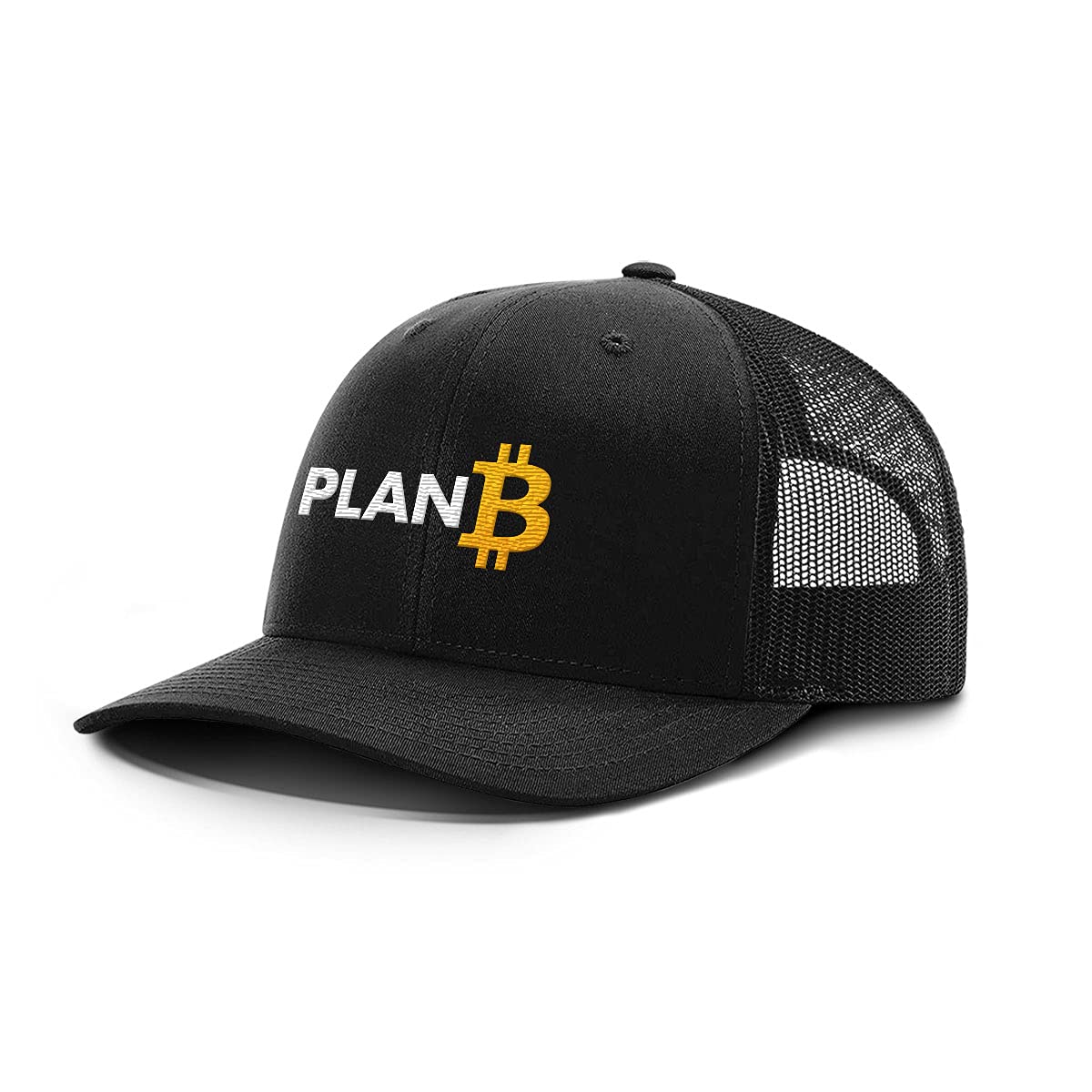 Plan B Bitcoin Mesh Baseball Cap for Men - Breathable Adjustable Snapback Hat with Mesh Back - Perfect for Casual Wear, Outdoor Sports & Street Fashion