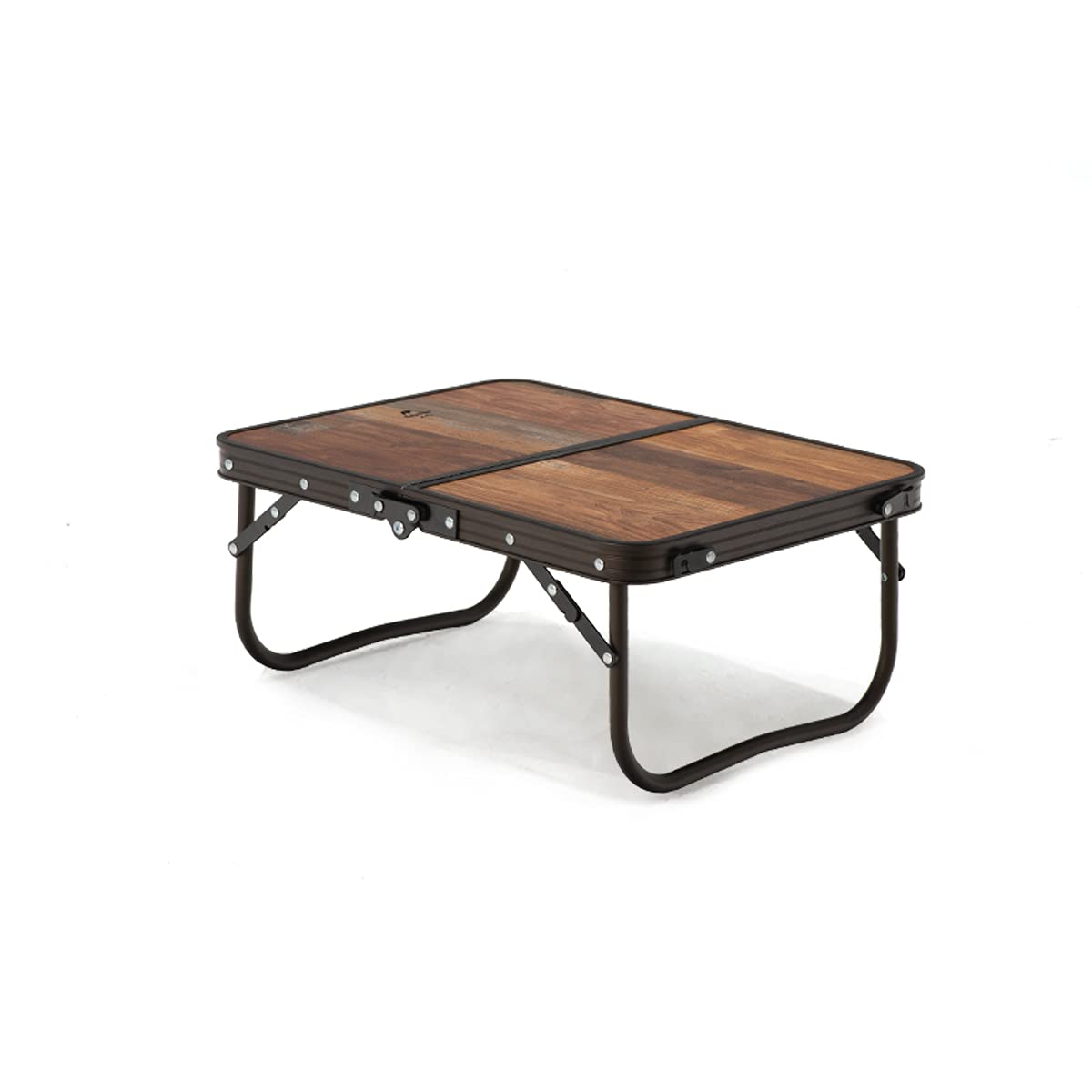 Naturehike Portable Folding Camping Table - Adjustable Height, Compact & Lightweight for Outdoor Picnics, BBQ, Backpacking & Beach Trips (Retro Style, Small Size) - Perfect for Camping, Tailgating & Patio Use
