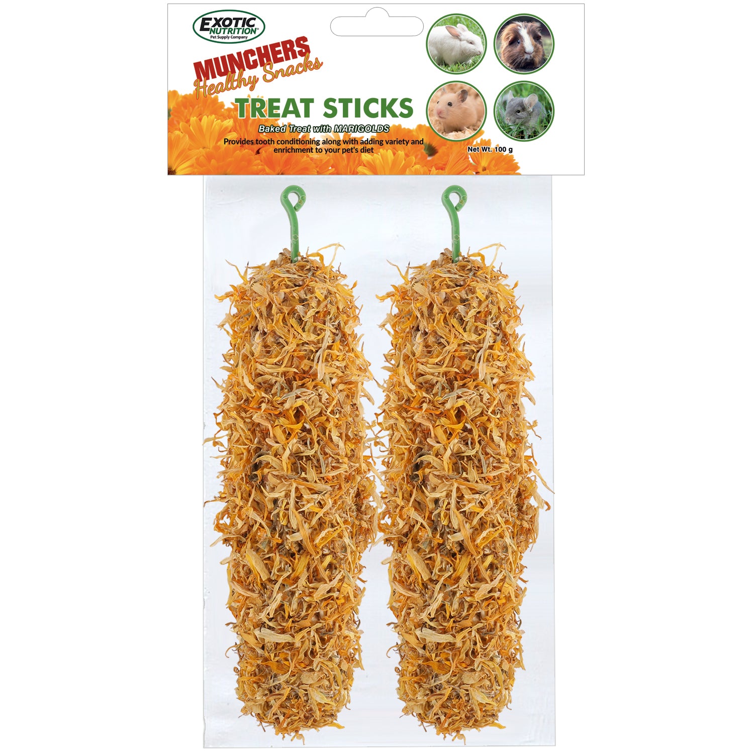 Natural Dog Chew Sticks with Marigold for Dental Health - Long-Lasting Puppy Teething Treats for Small & Large Breeds - Perfect for Training, Anxiety Relief, and Outdoor Adventures