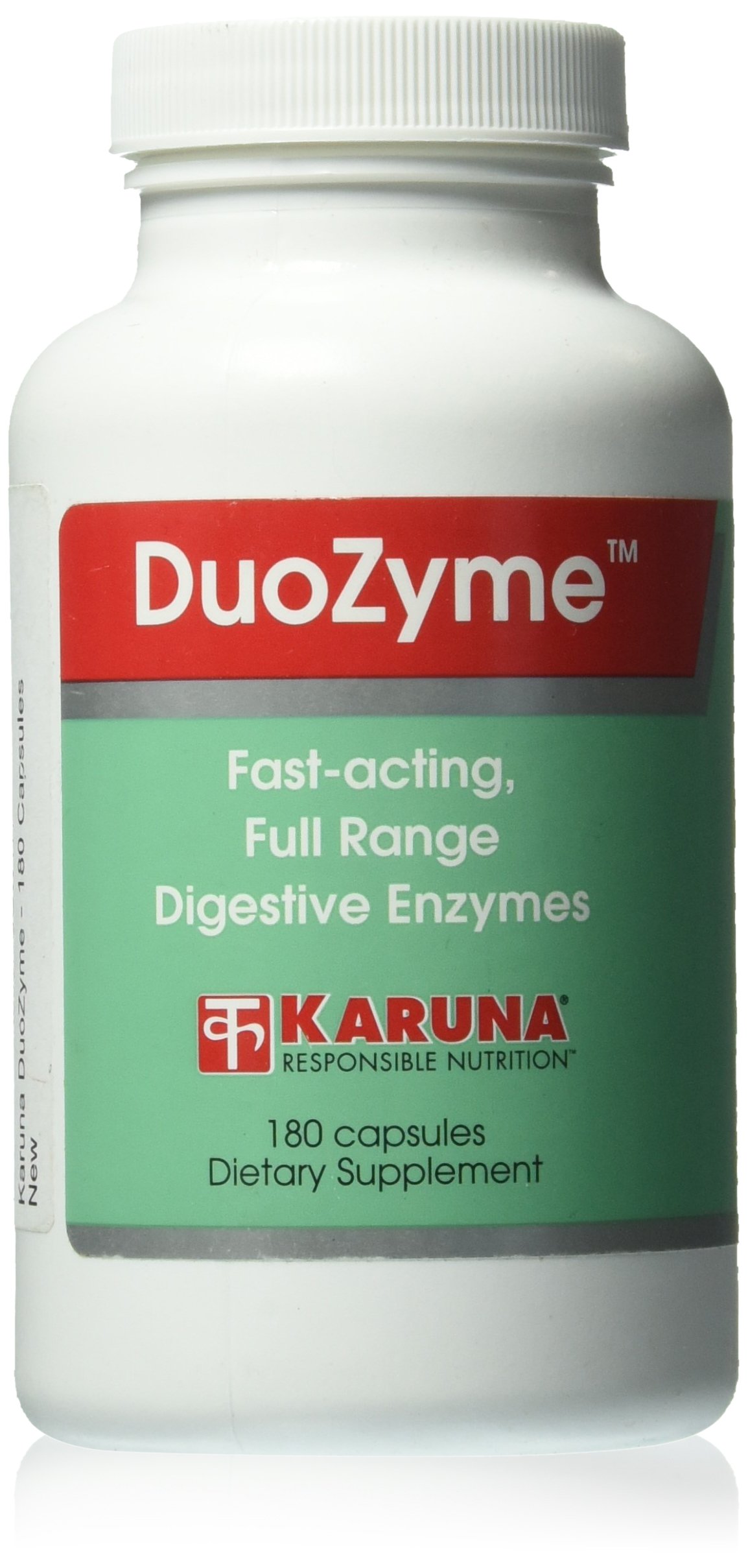 Karuna DuoZyme 180 Capsules - Digestive Enzyme Supplement for Gut Health & Wellness | Supports Digestion & Nutrient Absorption | Ideal for Travel, Meals & Digestive Comfort