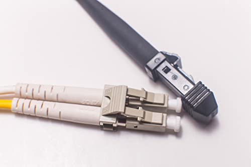 OM4 LC to MTRJ Duplex Fiber Patch Cable - 100G Multimode 50/125 (85m) - High-Speed Data Transmission for Data Centers, Server Rooms & Network Installations