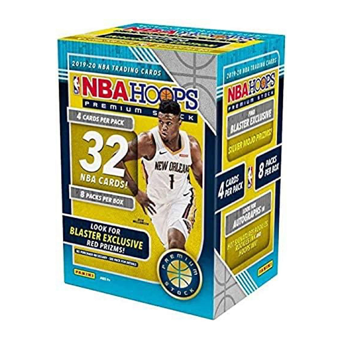 2019-2020 Panini NBA Hoops Basketball Blaster Box - Premium Stock Trading Cards - Collectible Basketball Cards for NBA Fans & Card Collectors - Perfect for Gifts, Investments & Game Day Trading