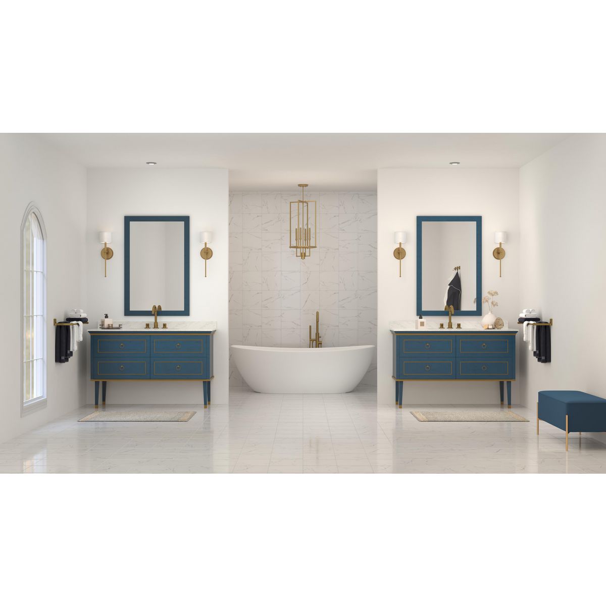 Elara Collection 4-Light Modern Chandelier - Elegant Entryway Lighting Fixture for Foyer, Dining Room, and Living Room Decor