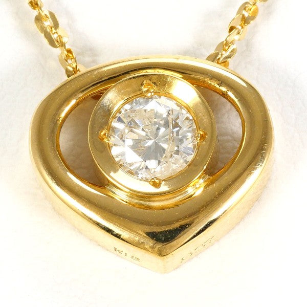 18K Yellow Gold Diamond Necklace for Women - Elegant Pendant Jewelry Gift for Anniversary, Wedding & Special Occasions