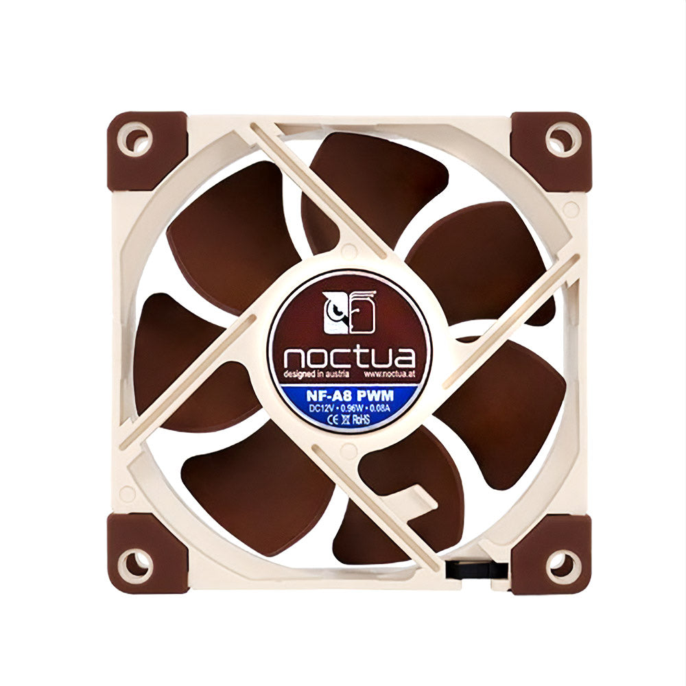 Noctua NF-A8 PWM 80x80x25mm Premium Quiet Cooling Fan - 12V 4 Pin for PC Cases, Servers & Home Theater Systems