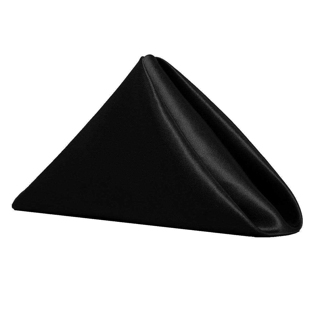 KHN 20 Inch Square Shiny Satin Napkins - Premium Cloth Dinner Table Napkins for Wedding, Party & Everyday Use | Elegant Kitchen Decor & Table Setting Accessories | Perfect for Fine Dining, Holiday Gatherings & Special Occasions
