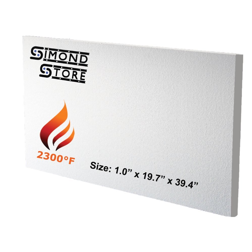High-Temperature Ceramic Fiber Insulation Board - 2300°F Fireproof - 1