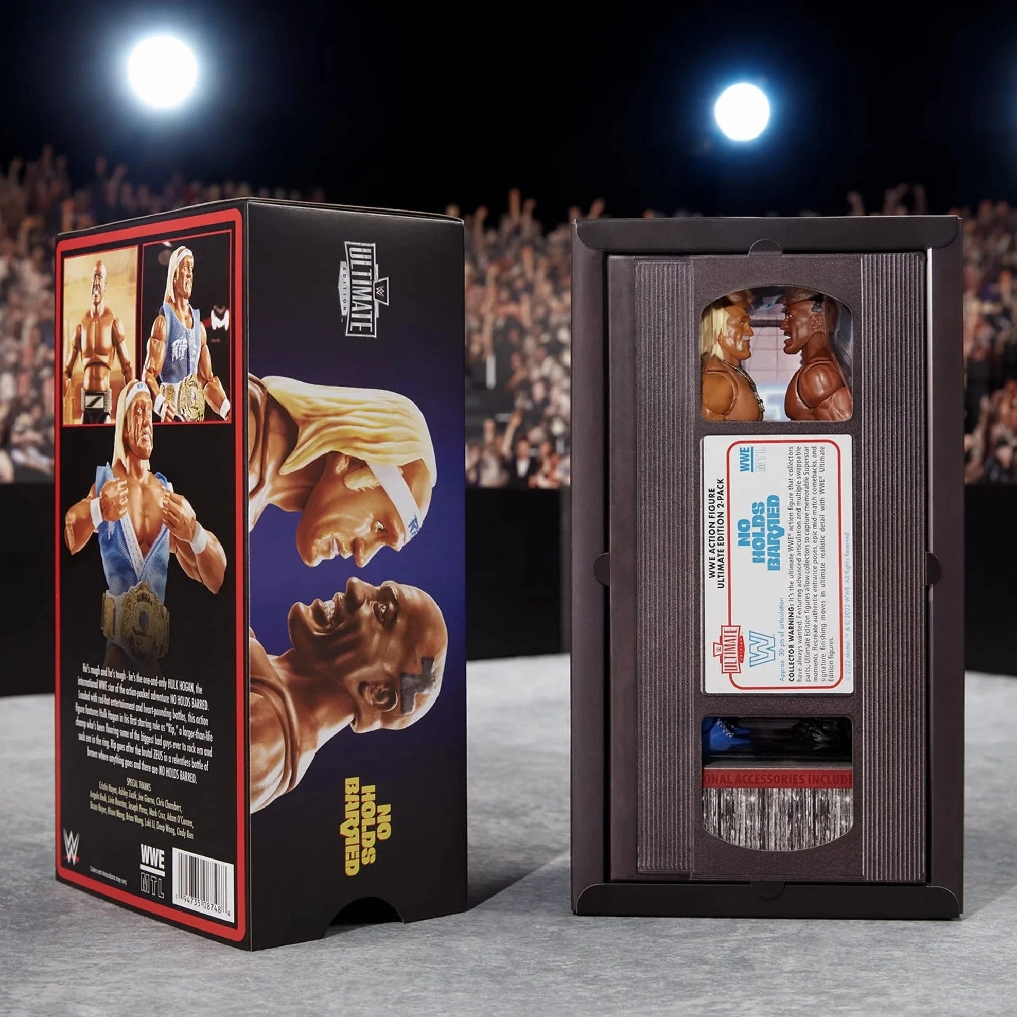WWE Ultimate Edition Hulk Hogan & Zeus No Holds Barred Collectible Action Figures - Perfect for Wrestling Fans, Display Shelves & Gift Giving