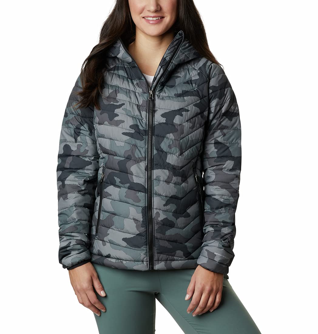 Columbia Women's Powder Lite Hooded Jacket - Lightweight Waterproof Winter Coat for Skiing, Hiking & Outdoor Activities