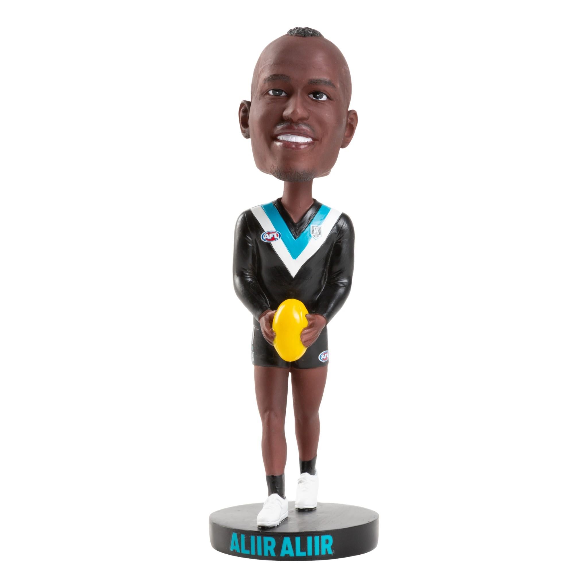 AFL Port Adelaide Power Aliir Aliir Bobblehead - Official AFL Collectible for Fans, Home & Office Decor, Sports Memorabilia Gift