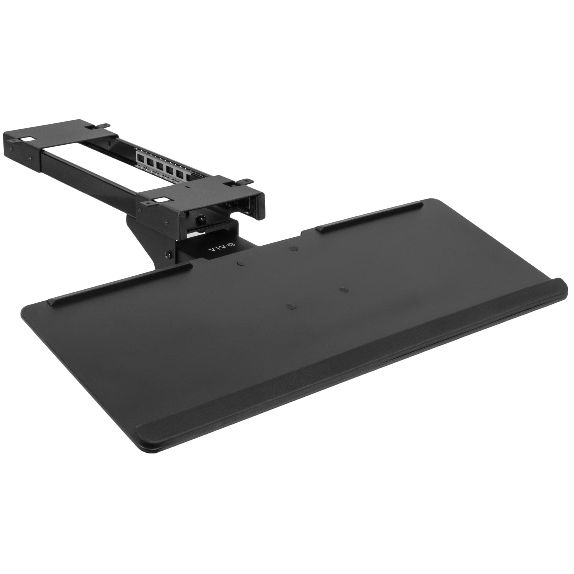 Ergonomic Under Desk Keyboard Tray - Adjustable & Sliding Computer Keyboard Holder for Home & Office Workspace - Improves Posture for Typing & Gaming
