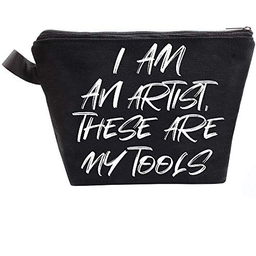 Funny Makeup Bag Cosmetic Pouch for Women - Cute Travel Organizer & Gift for Sister, Daughter, Friends - Perfect for Christmas, Anniversary & Birthday Presents - Great for Travel, Gym & Daily Makeup Storage