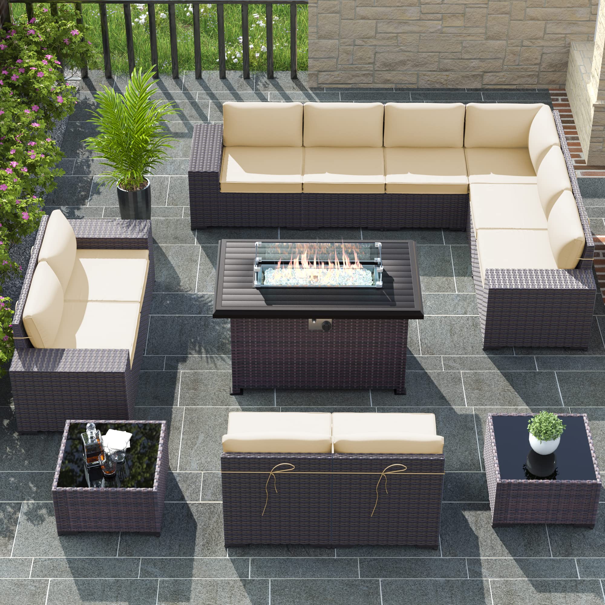 13-Piece Outdoor Patio Furniture Set with ETL Certified 43