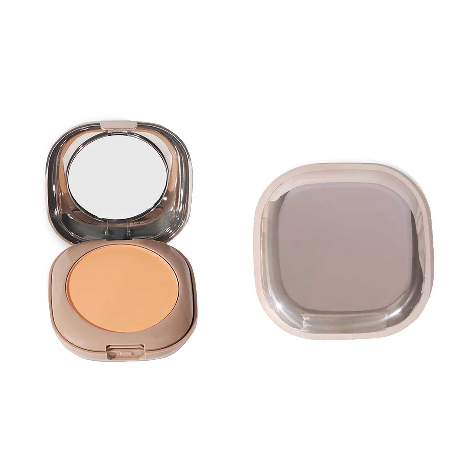 Travel Size Dual-Layer Face Repairing Powder - Wet & Dry Concealer, 2-in-1 Setting Powder for Glowing Makeup | Perfect for On-the-Go Touch Ups & Airplane Travel Beauty Essentials