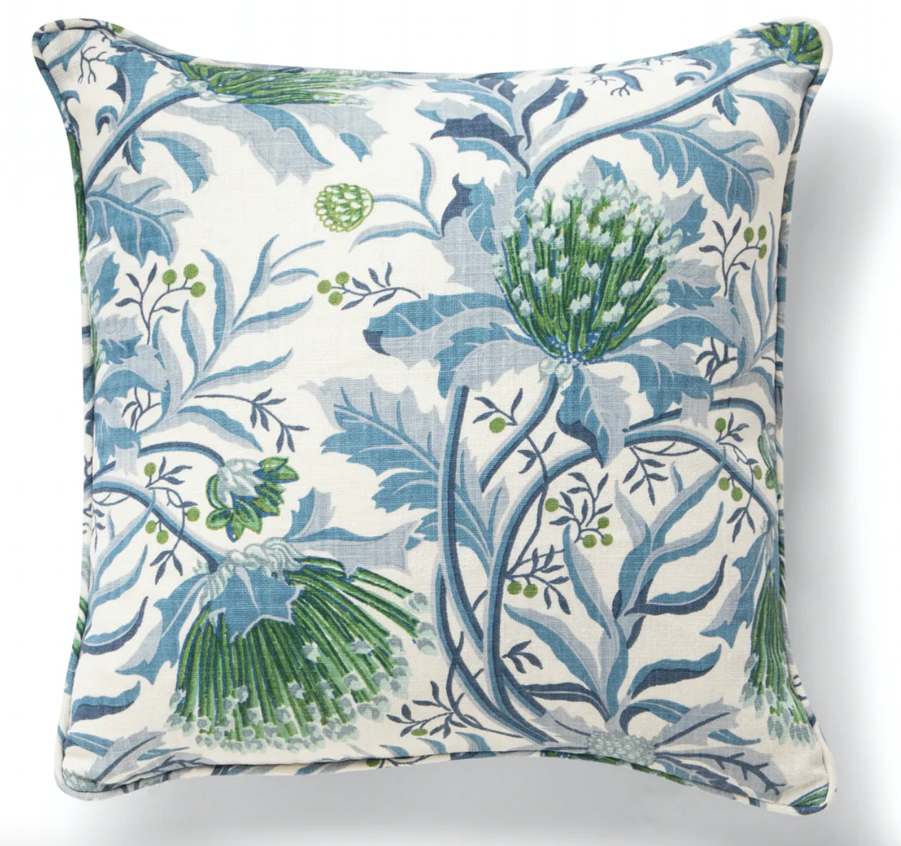 Matchstick Banksia Blue Pillow Cover - Soft Decorative Cushion Case for Living Room, Bedroom & Sofa - Perfect for Home Decor and Cozy Comfort