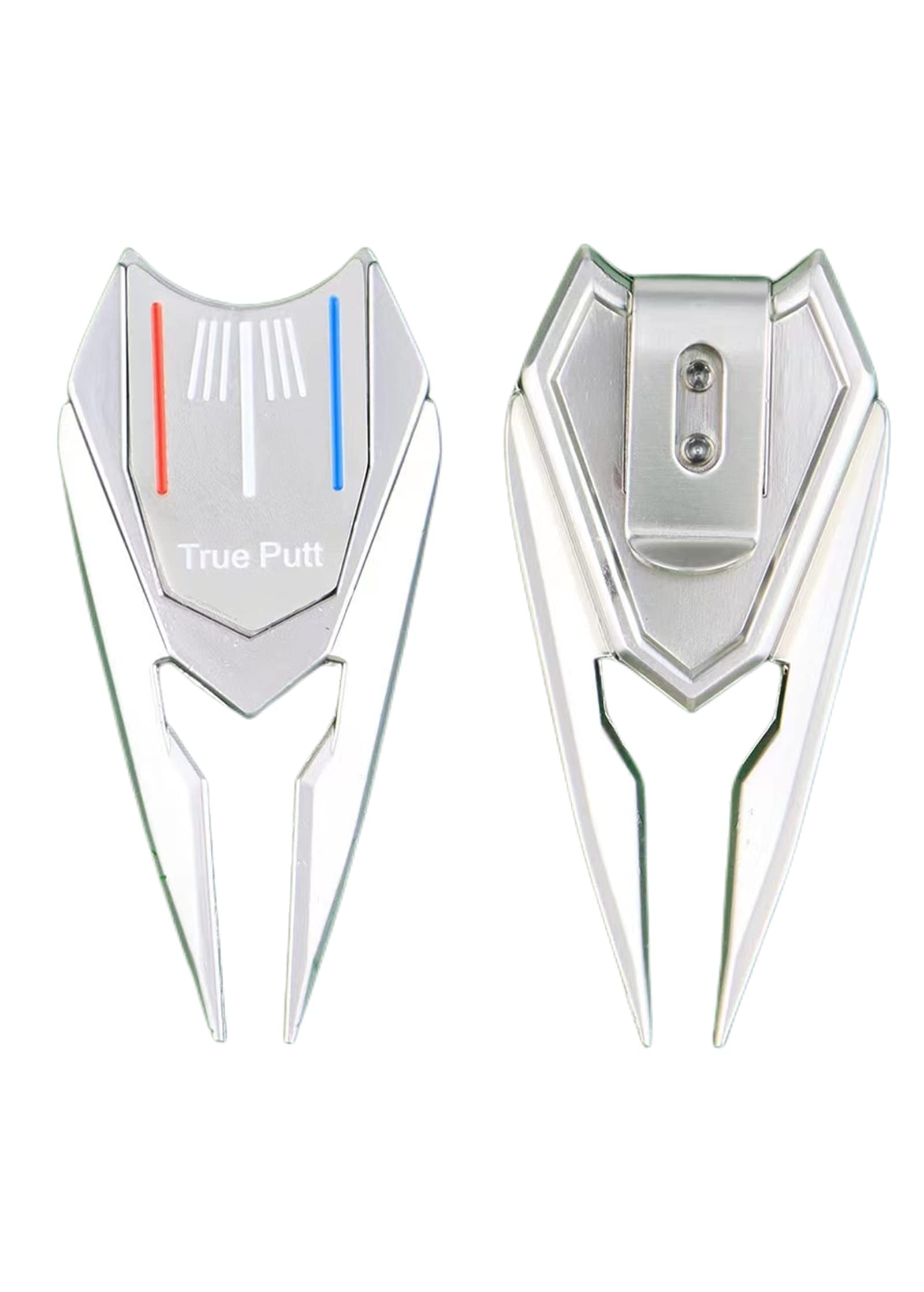 Funlulu 6-in-1 Golf Divot Repair Tool with Ball Marker, Brush & Club Groove Cleaner - Perfect for Golf Course Maintenance & Practice Sessions