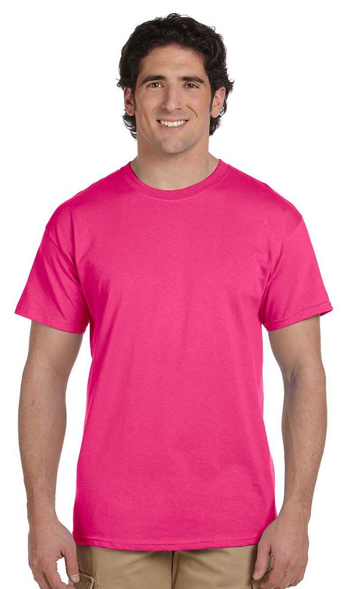 Fruit of the Loom Men's Crew Neck T-Shirts 6-Pack - Soft Cotton Basic Tees for Casual Wear, Gym & Layering - Comfortable Undershirts for Everyday Use