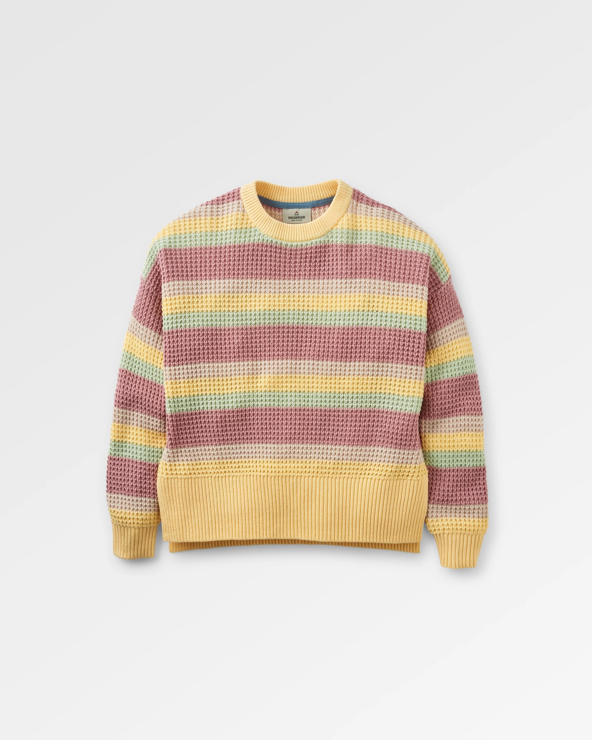 Reflection Stripey Sweater - Pink Haze Multi Stripe Knit Top for Women | Cozy Casual Wear for Fall & Winter | Perfect for Office, Dates & Holiday Outfits