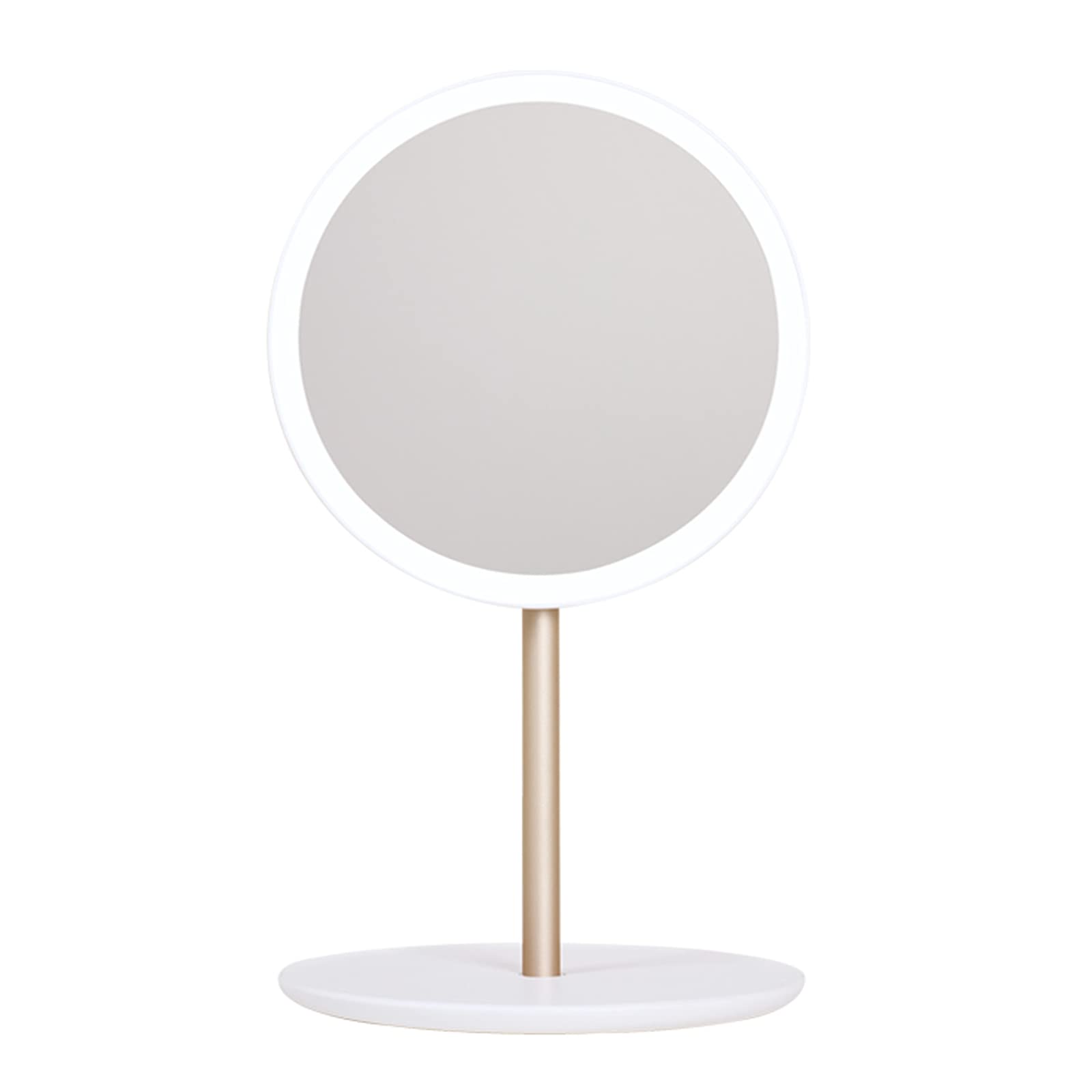 LED Makeup Mirror with Lights - Rechargeable Folding Travel Vanity Mirror, Portable Compact Illuminated Mirror for Makeup, Desktop & Travel (Pink) | Perfect for Home, Bathroom, Dorm & On-the-Go Touch Ups