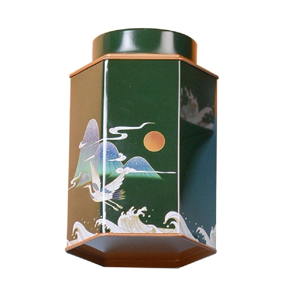 Premium Airtight Tea Storage Canisters - Chinese Style Decorative Tin Can with Lid for Loose Tea, Coffee, Cookies & Dry Food | Ideal for Kitchen, Pantry, Tea Ceremony & Gift Packaging