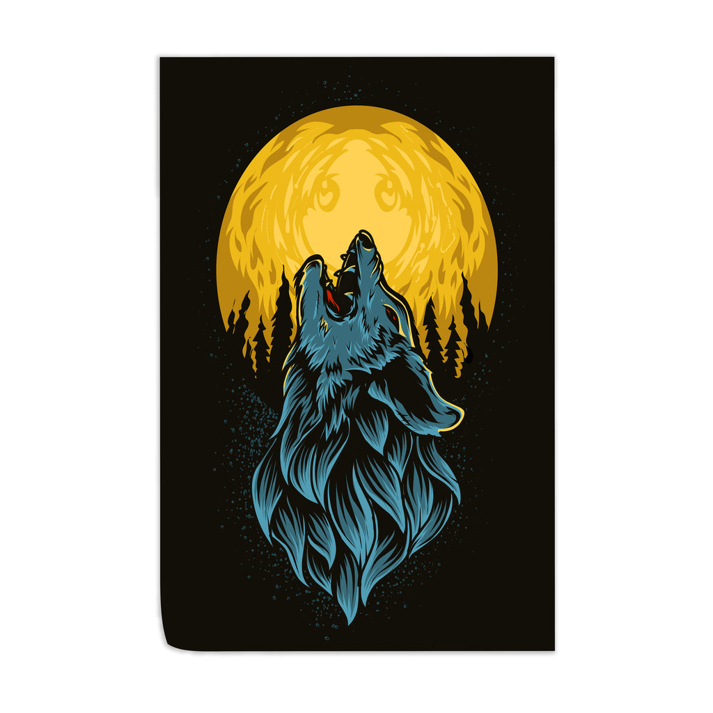 Full Moon Wall Art Decor - Modern Celestial Print for Living Room, Bedroom & Office - Perfect for Home Decor & Gifts