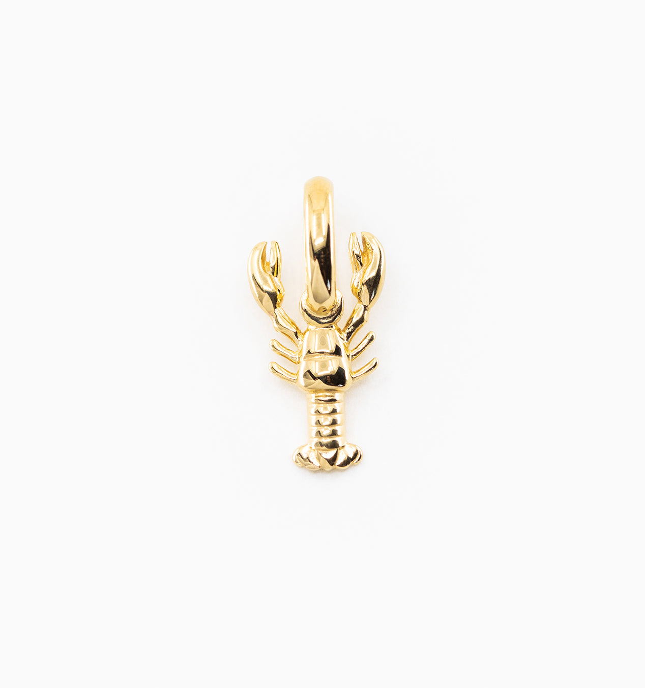 Lobster Charm Pendant - Sterling Silver or Gold Plated Cute Lobster Jewelry for Necklace, Bracelet, or Keychain - Perfect Gift for Seafood Lovers, Beach Vacation, and Summer Accessories
