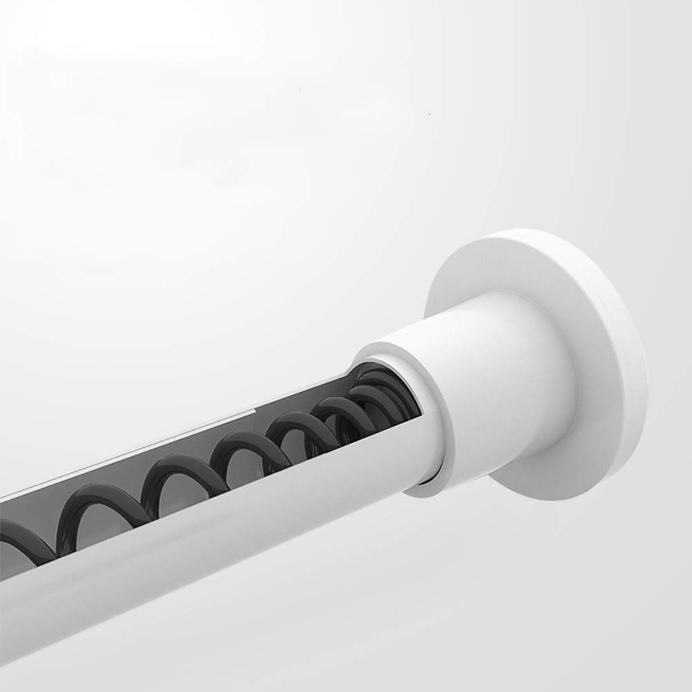 MEVIDA 28mm Adjustable Tension Curtain Rod - No Drill Telescoping Shower Curtain Rod for Windows (55-94 inch, White) - Perfect for Bathroom, Bedroom & Outdoor Use