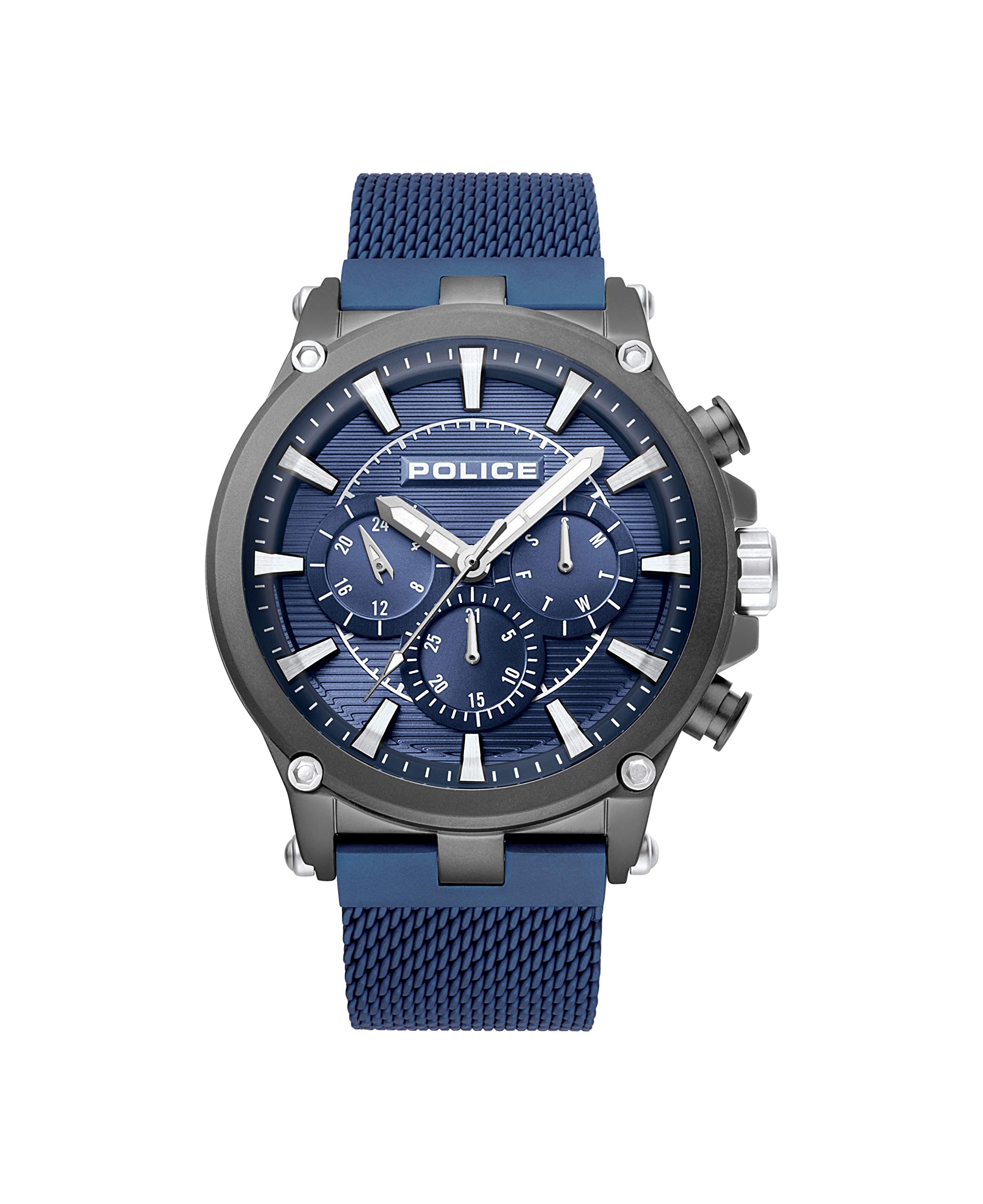 Rebel Men's Analog Quartz Police Watch - Stainless Steel Bracelet R1453321004 | Durable & Stylish for Everyday Wear, Work & Outdoor Activities