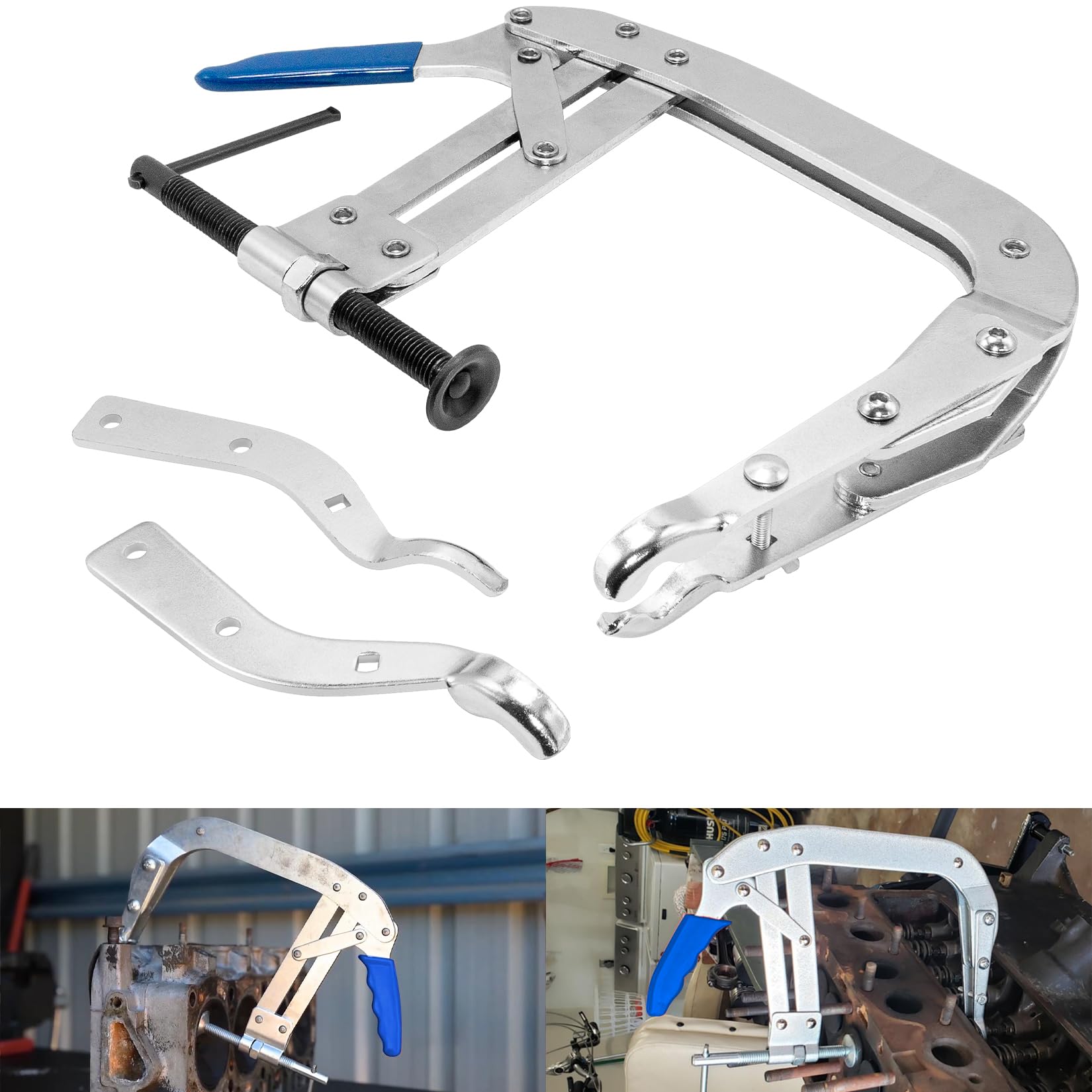 8 in Valve Spring Compressor Tool - Universal OHV Engine Valve Spring Remover for Small & Medium Engines - Perfect for Motorcycle, ATV, Lawn Mower & Small Engine Repair