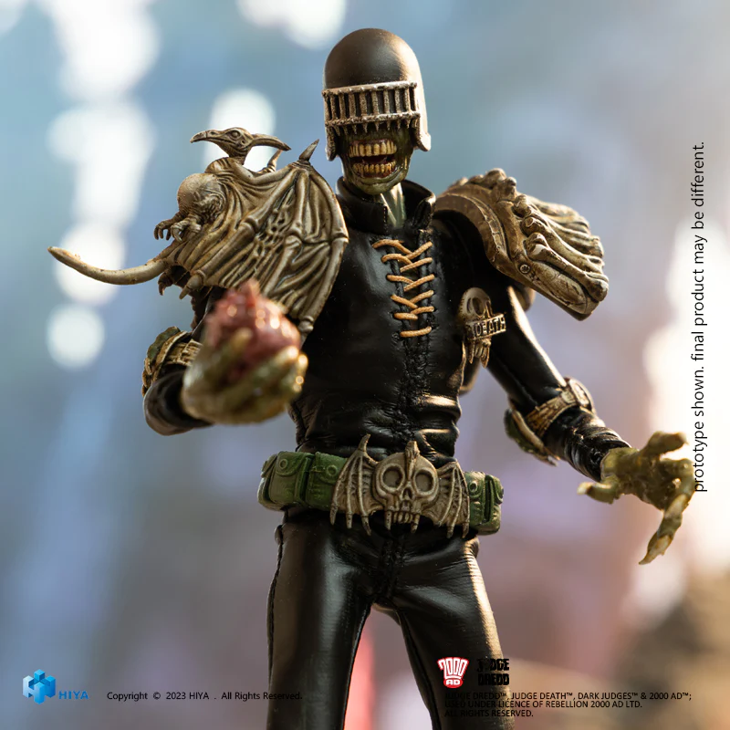 HIYA 6-inch 1/12 Scale Judge Dredd & Judge Death Action Figure Set - Premium Collectible for Superhero Fans | Perfect for Display, Photography, and 1/12 Scale Dioramas