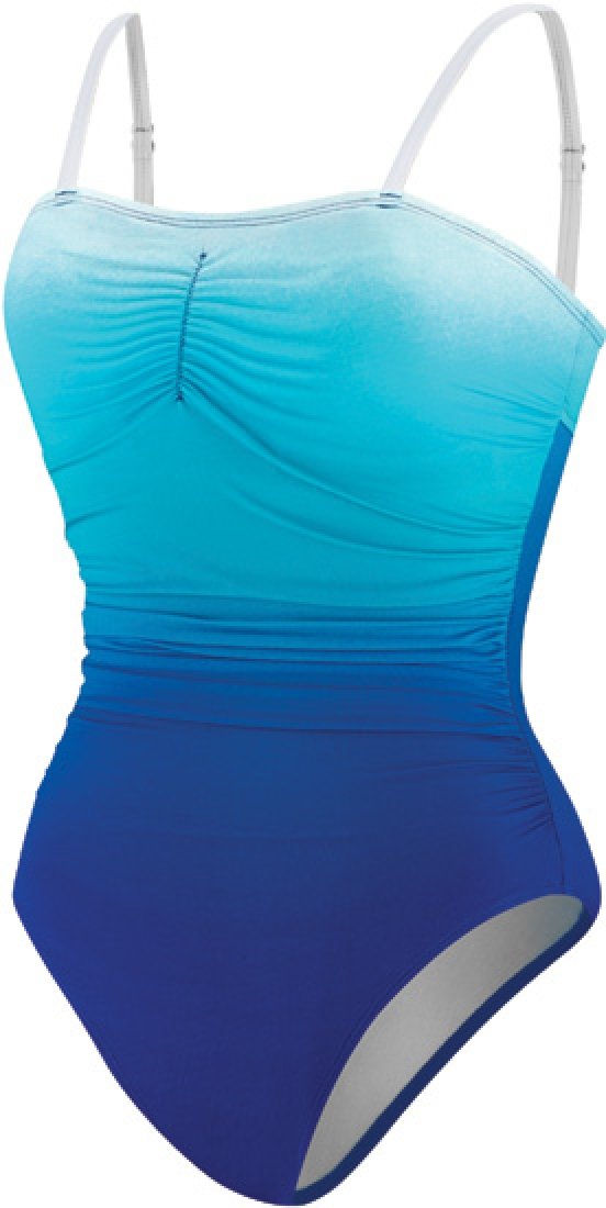 Speedo Women's Actived Dip Dye Keyhole One Piece Swimsuit - High Performance Swimwear for Lap Swimming, Water Aerobics & Beach Vacations
