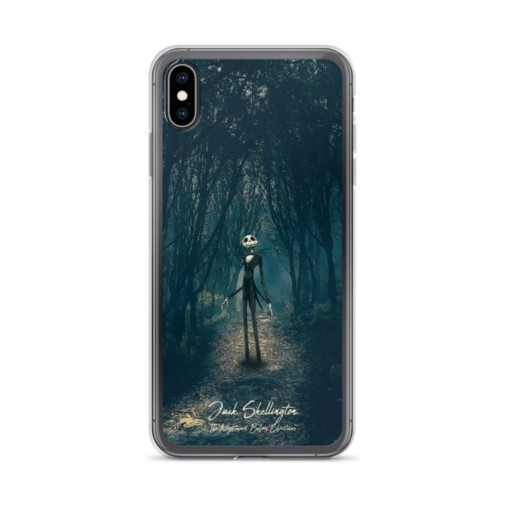iPhone SE 2020/7/8 Clear Phone Case with Jack Skellington Design | Drop Protection & Anti-Scratch Cover | Perfect for Disney's Nightmare Before Christmas Fans | Great for Daily Use, Travel & Movie Nights