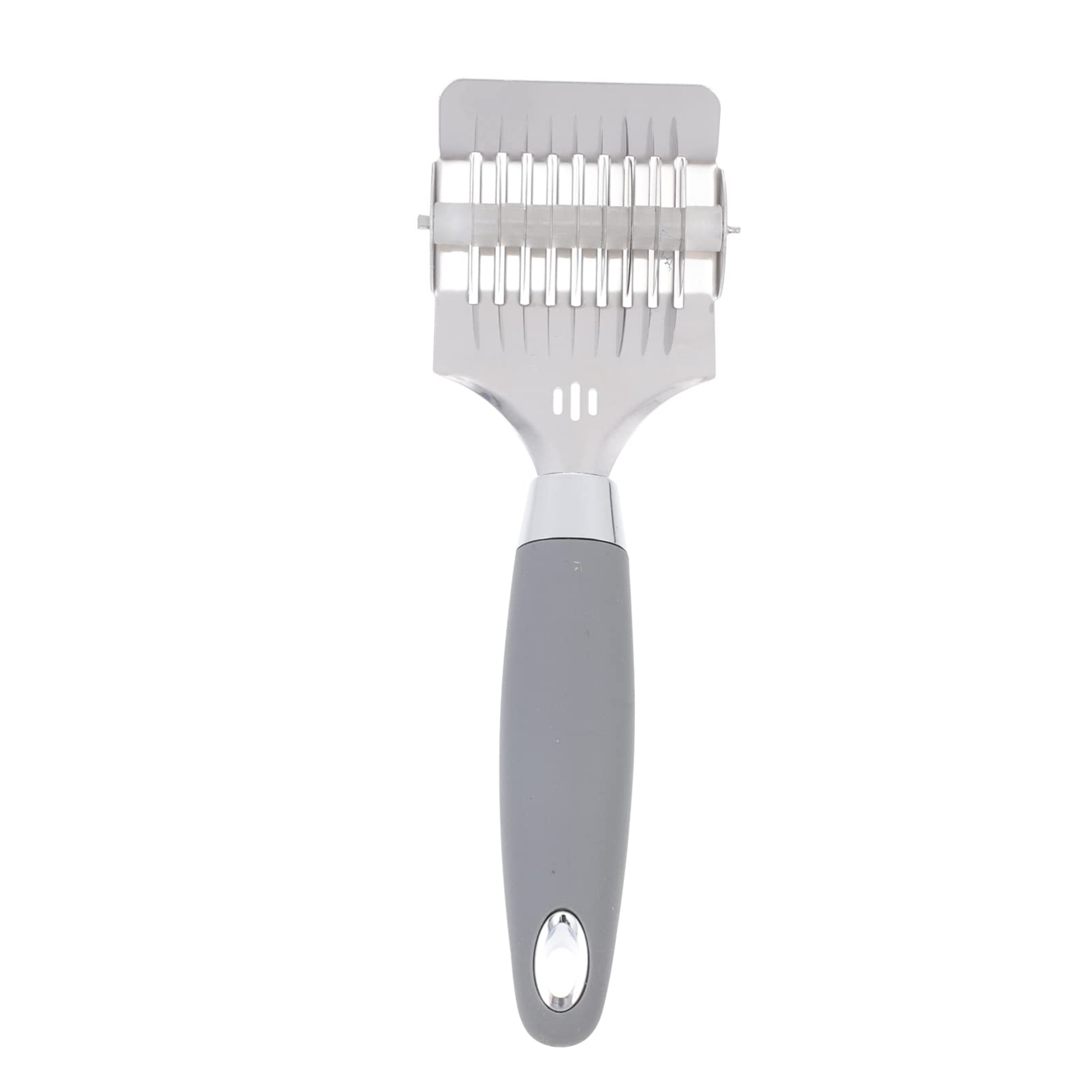 Angoily Stainless Steel Pizza Dough Roller & Pasta Maker - Handheld Noodle Cutter for Homemade Spaghetti, Lasagna & Kitchen Baking - Perfect for Restaurants & Home Chefs (Grey) | Ideal for Italian Cuisine, Family Cooking & Professional Kitchens