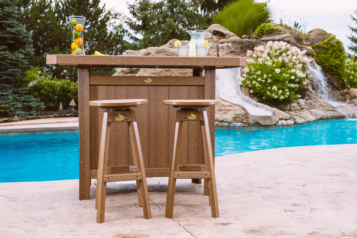 LuxCraft 12-Piece Premium Acacia Wood Serving Bar Set with Tray & Utensils - Perfect for Cocktail Parties, Home Entertaining & Outdoor Gatherings