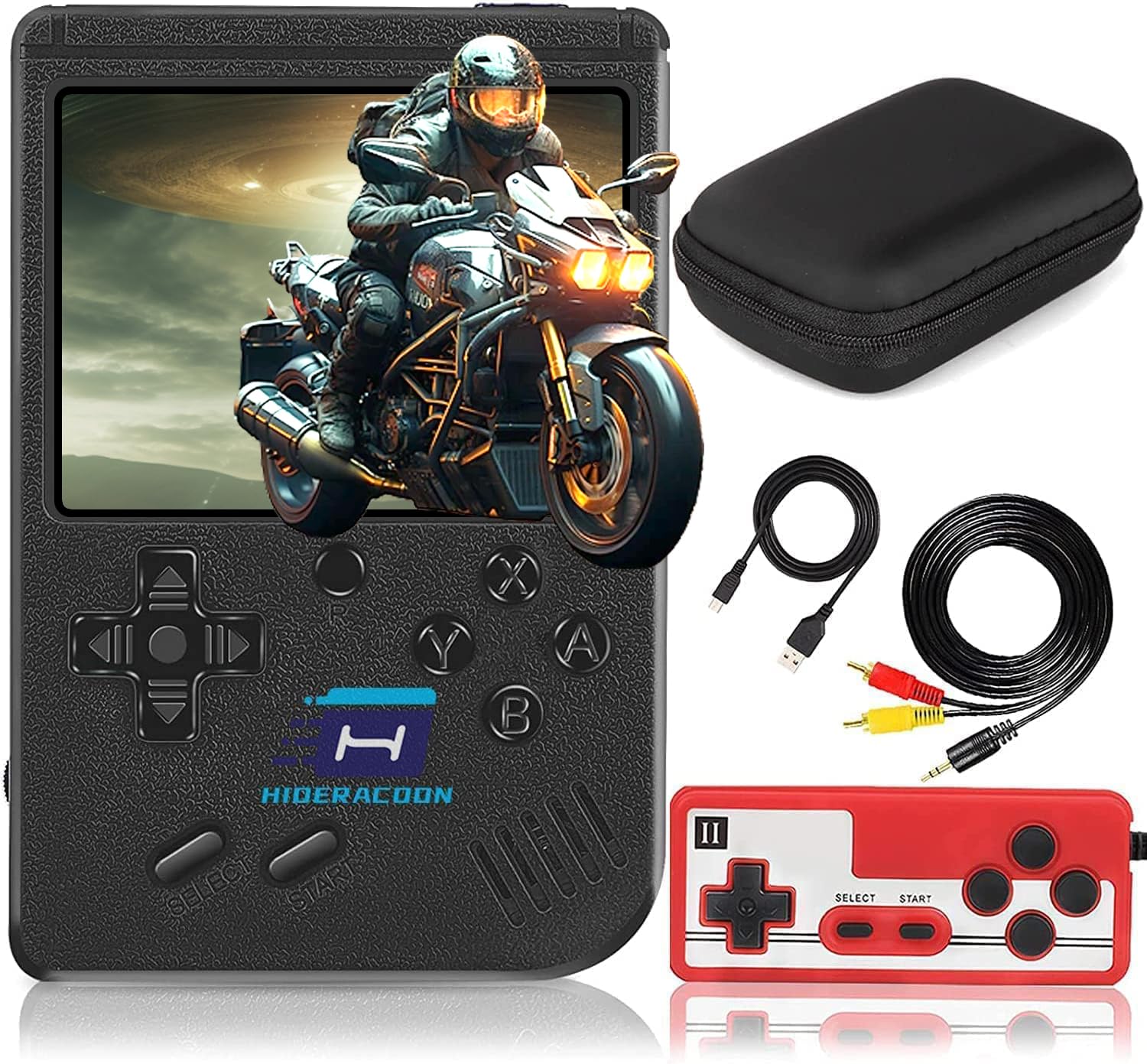 Retro Handheld Game Console - Mini Arcade Machine with 400 Built-in Classic FC Games, Portable Video Game Player for Kids & Adults, Gameboy Style with TV Output (Black) - Perfect for Travel, Gifts & Family Entertainment