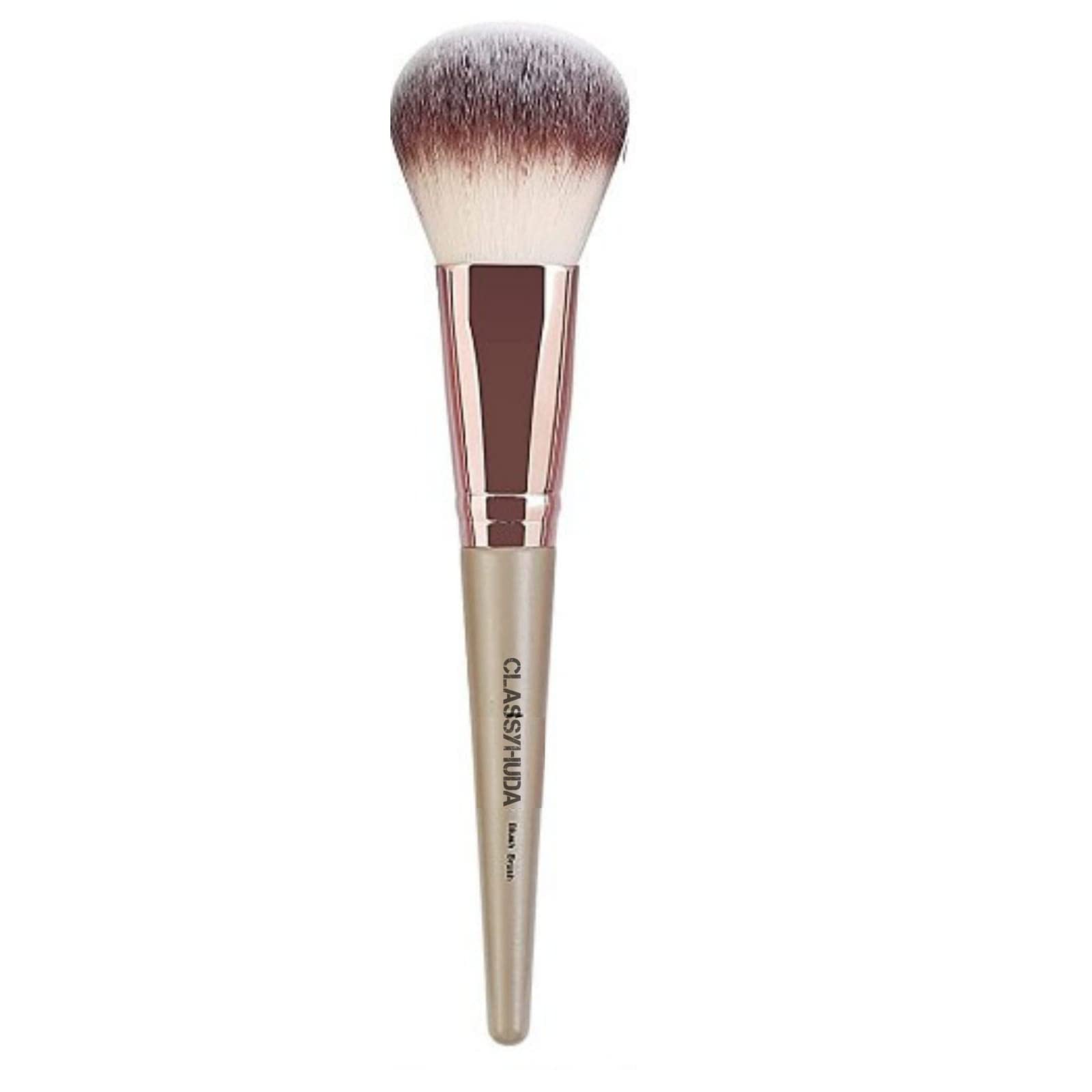 Huda Professional Powder Brush - Soft & Dense Makeup Brush for Face, Contour & Blush | Ideal for Liquid, Cream & Powder Cosmetics | Perfect for Everyday Makeup & Professional Use