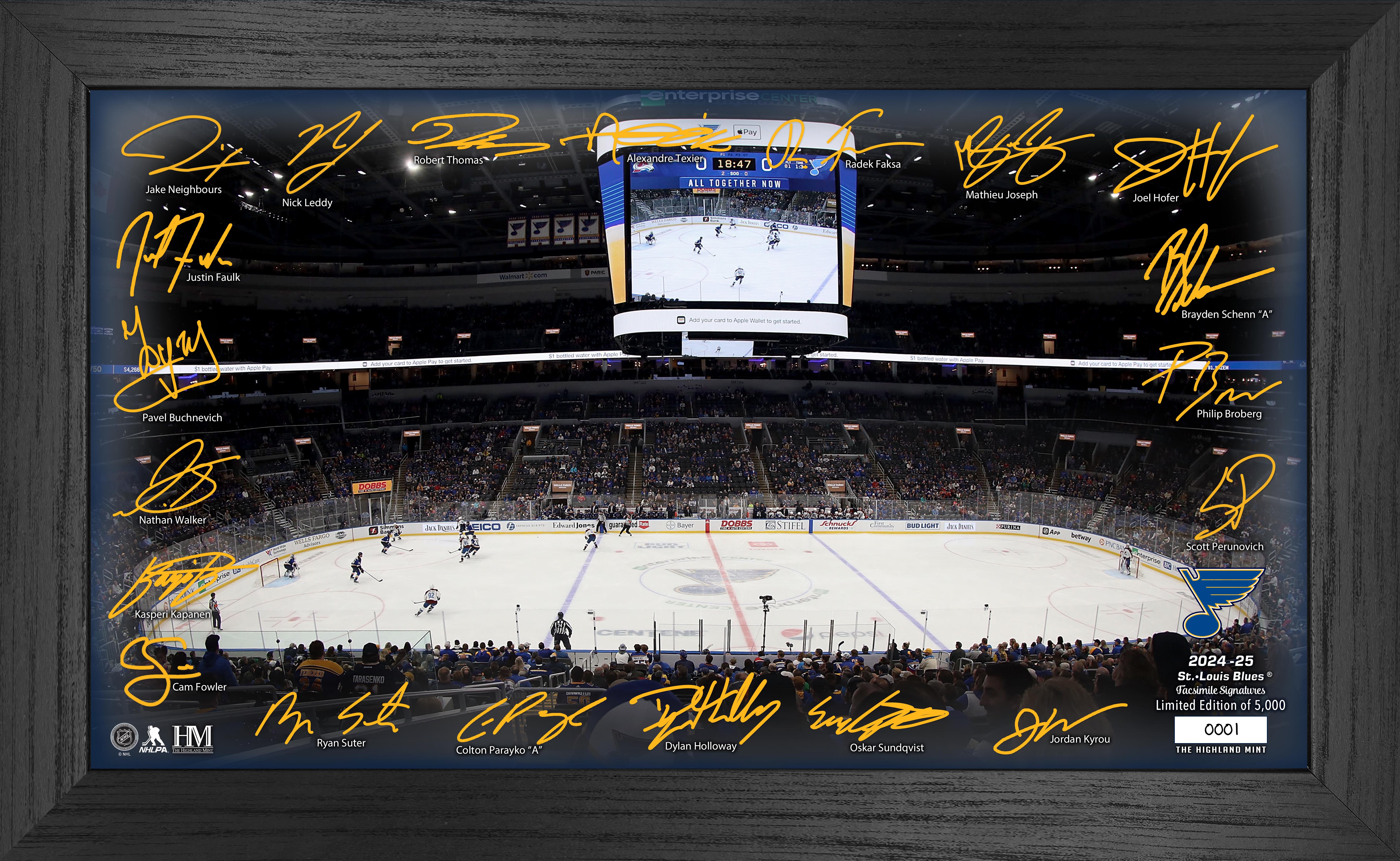 St. Louis Blues 2024-25 Signature Rink Hockey Jersey - Official NHL Licensed Apparel for Men & Women - Perfect for Games, Fan Events, and Sports Collectibles