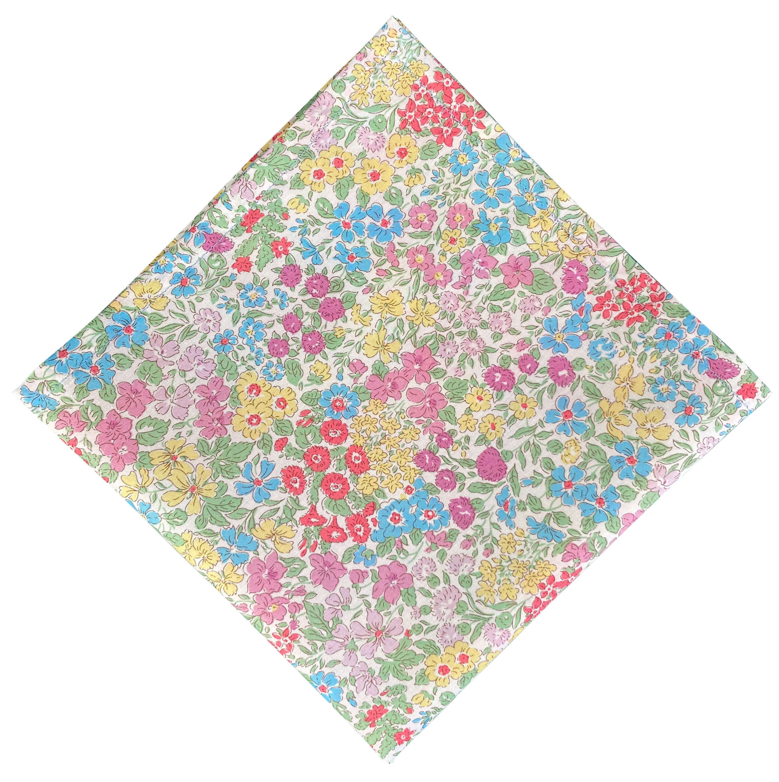 Elegant Summer Floral Pocket Square - Premium Silk Handkerchief for Men's Suits, Weddings & Formal Events