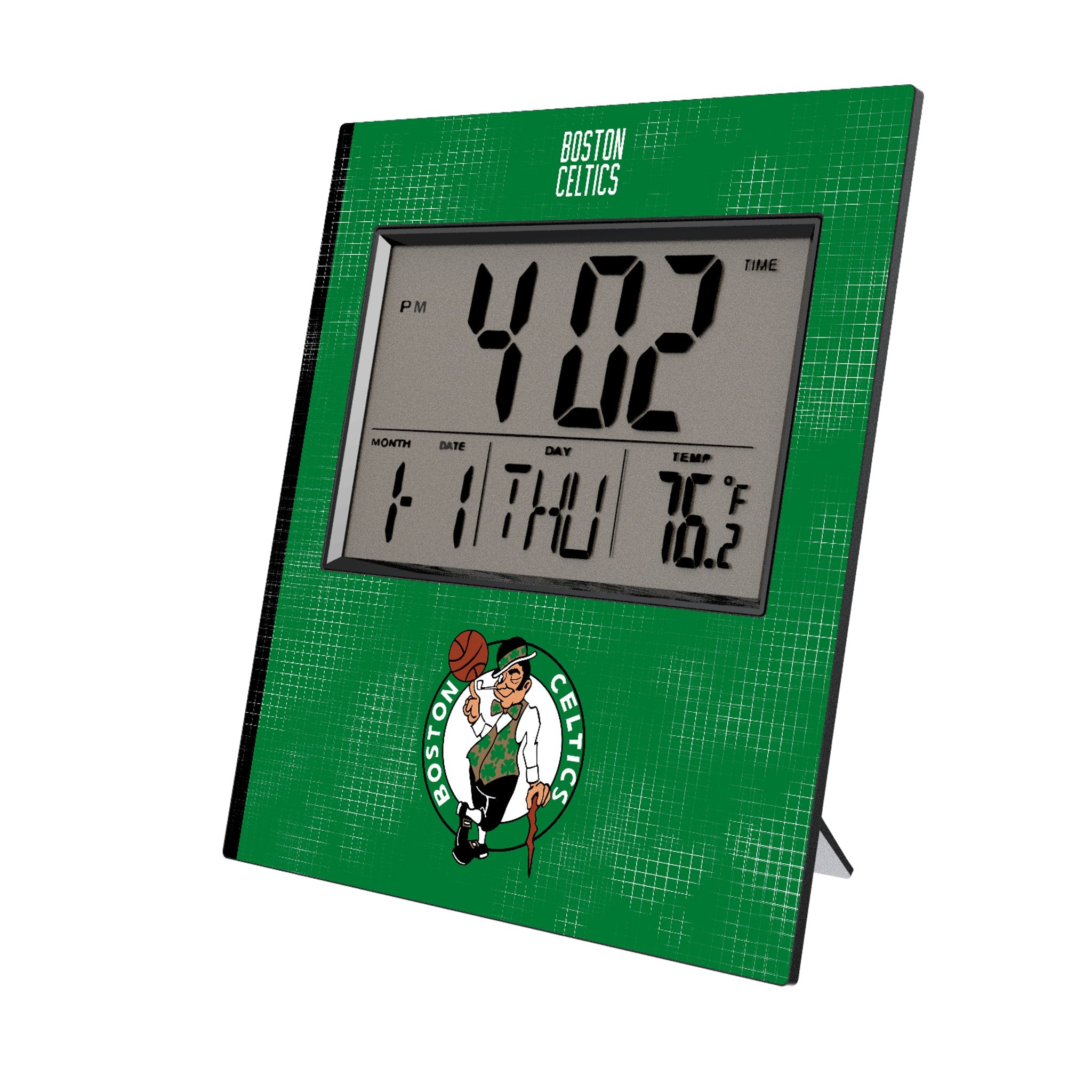 Boston Celtics NBA Team Logo Hatch Wall Clock - Perfect for Home, Office, and Sports Fan Room Decor