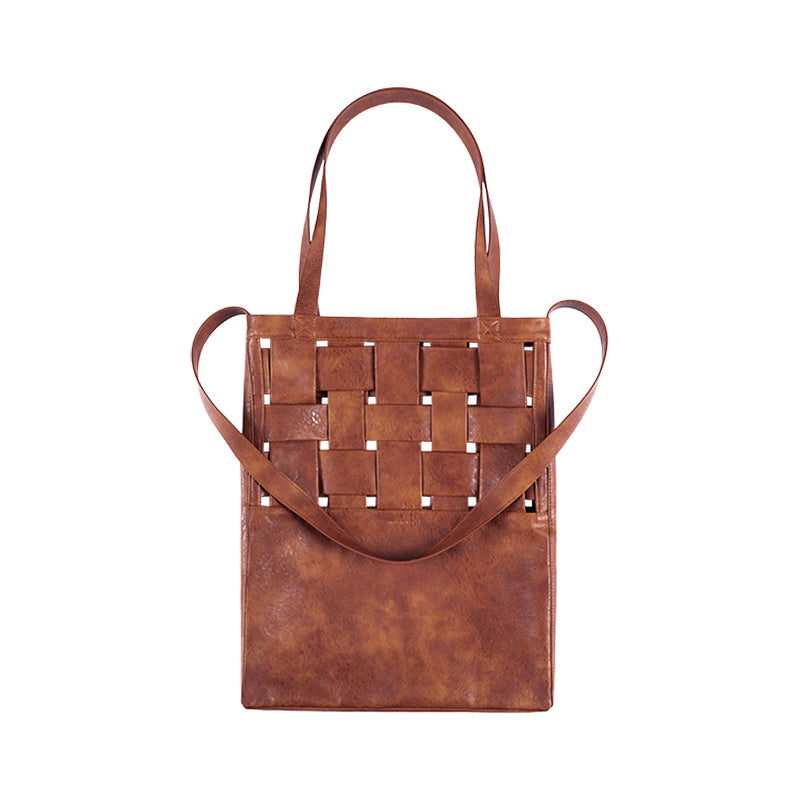 Stylish Vegan Leather Woven Crossbody Shoulder Bag - Eco-Friendly Tote Purse for Women | Perfect for Work, Travel & Everyday Use