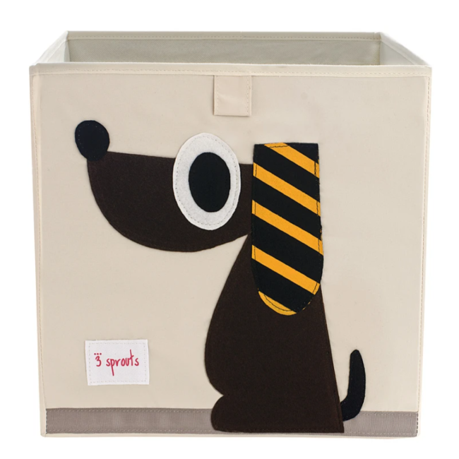 3 Sprouts Storage Box for Dog Toys, Treats & Supplies - Durable & Stylish Pet Organization for Home, Travel & Grooming