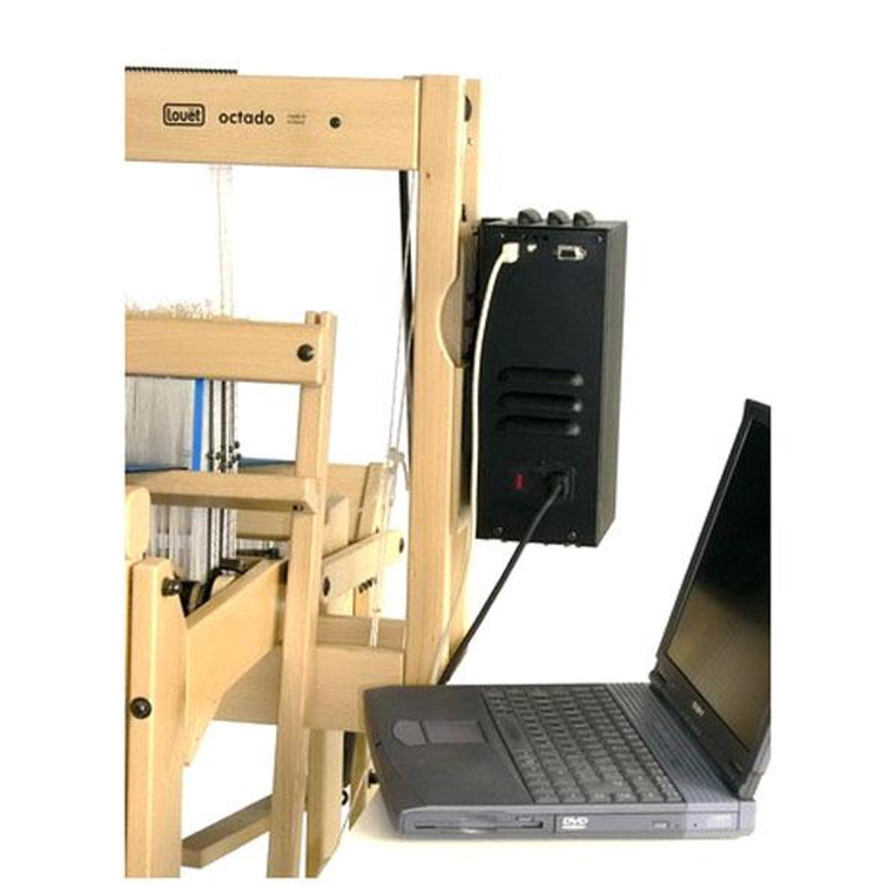 Louet Octado Floor Loom Electronic Dobby - Premium Weaving Loom for Home & Studio - Perfect for Handwoven Fabrics, Scarves, and Textile Art Projects